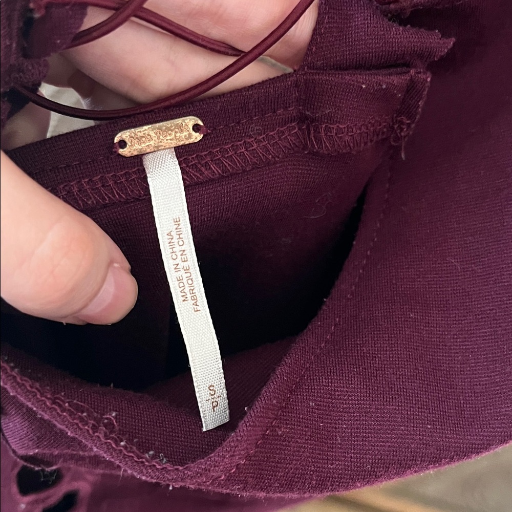 Free People Deep Purple Mini Dress - Picture 2 of 5